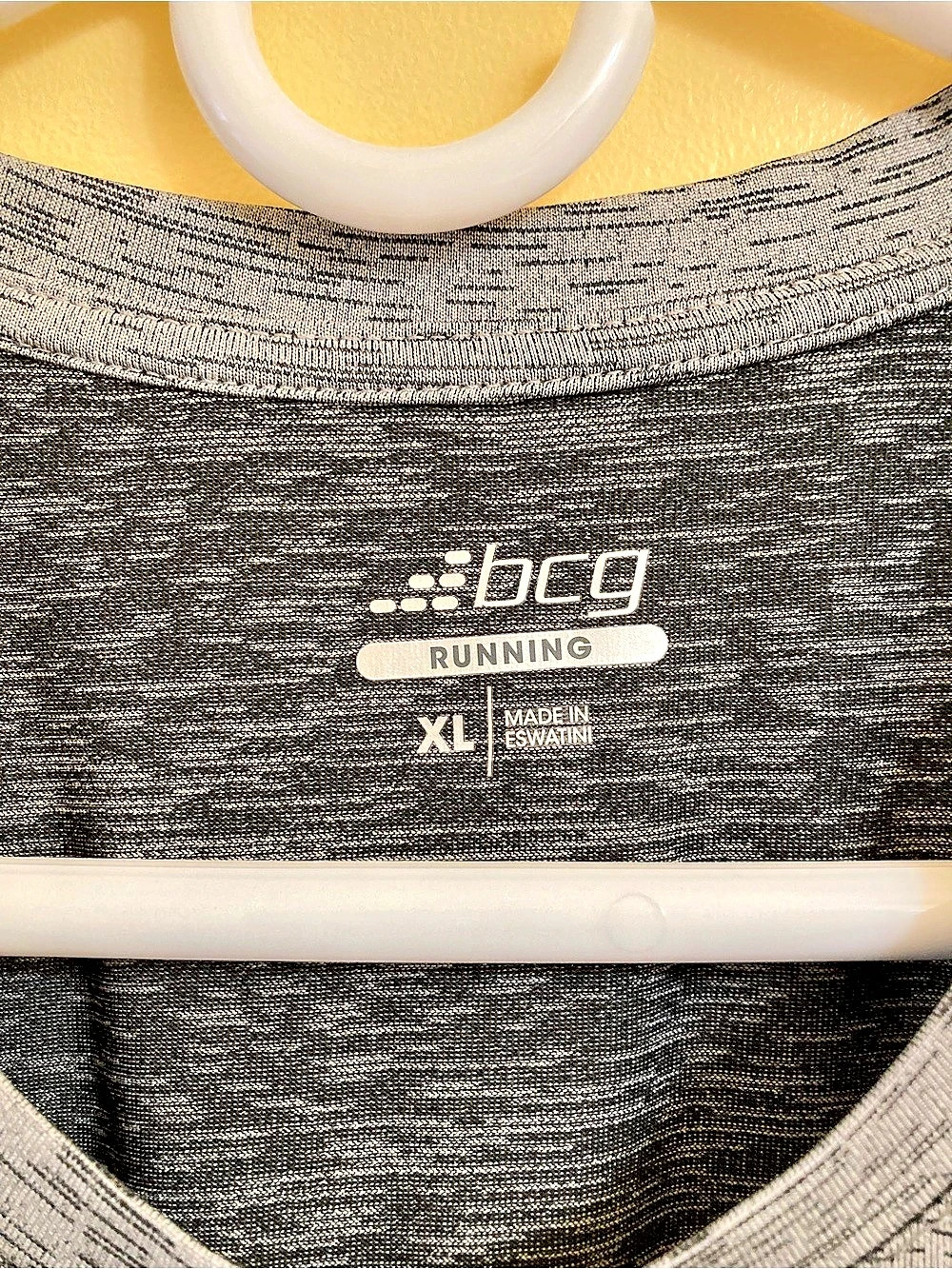 bcg Men's Run Ombre Running T-Shirt Gray & Black XL - Picture 3 of 3